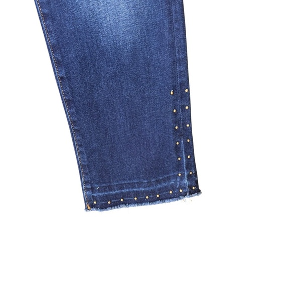 Driftwood - Amelia Studded Raw Hem Cropped Jeans Sz 29 - Picture 6 of 11